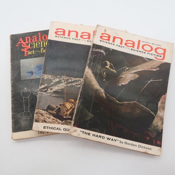Vintage Analog Science Fiction Magazine Lot of 3 1960-1963 Isaac Asimov Lot #1 - Picture 1 of 8